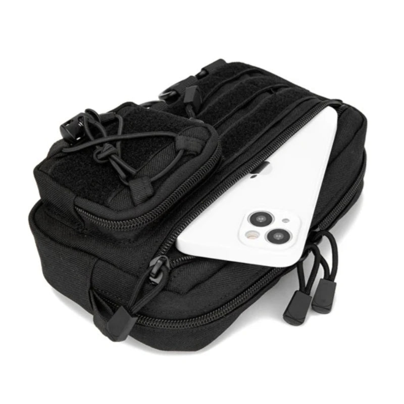 1000d Edc Pouch Molle Organizer Bag Utility Tool Horizontal Modular Outdoor Waist Pack Emt Hunting