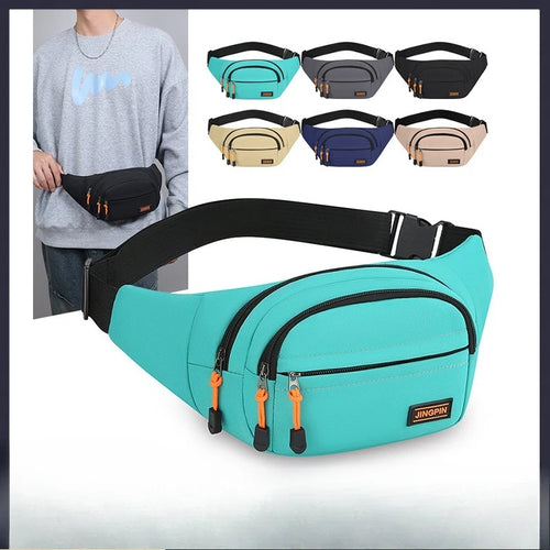 Multifunctional Men S Women Mobile Phone Cashier Large Capacity Wear-Resistant Waterproof Satchel