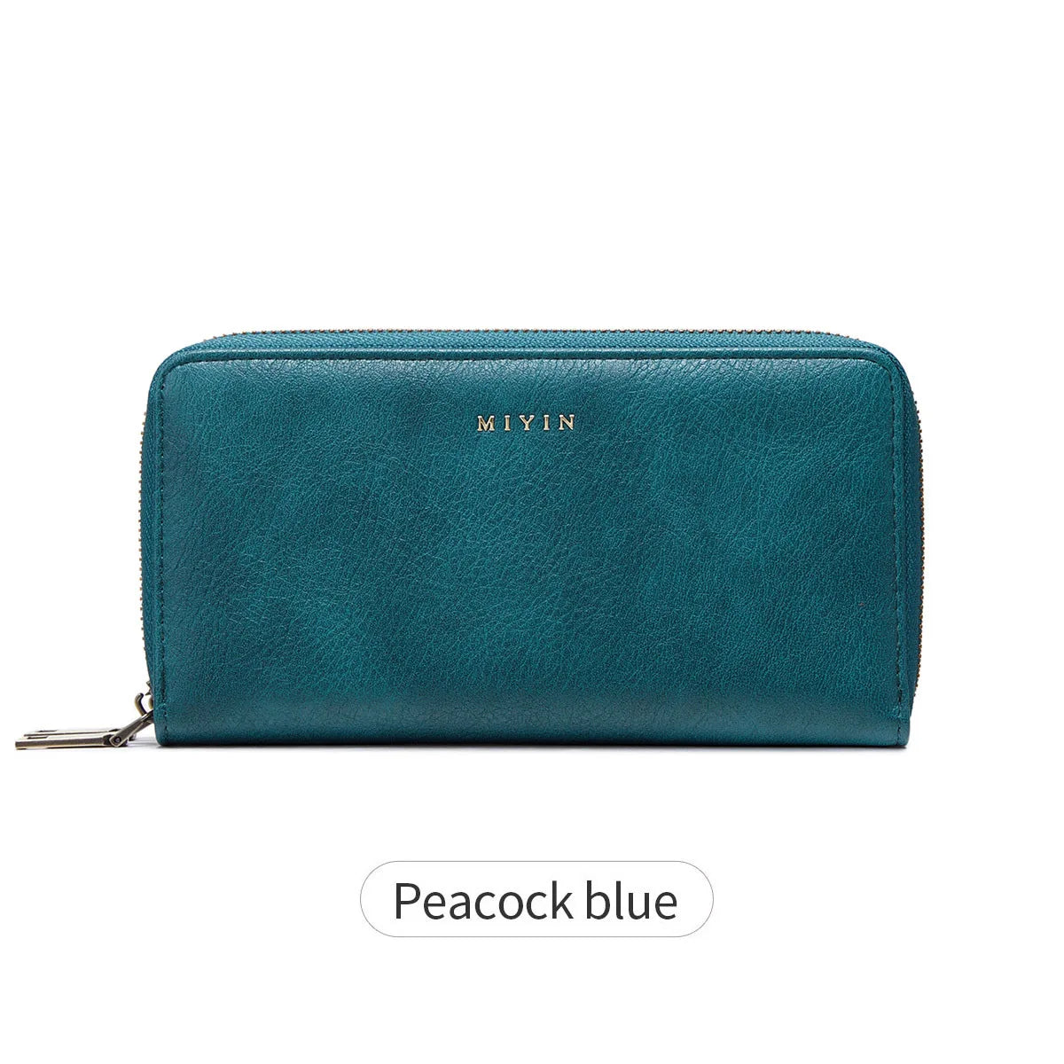 Rfid Anti-Theft Brush Ladies Purse Double Zipper Large Capacity Long Retro Hand