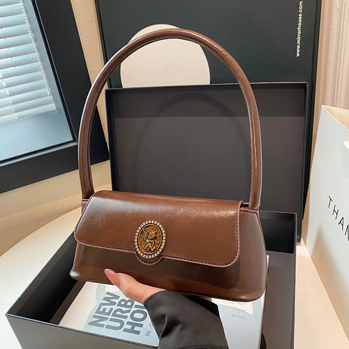 Vintage Mini Handbag - French Inspired Shoulder Tote Bag