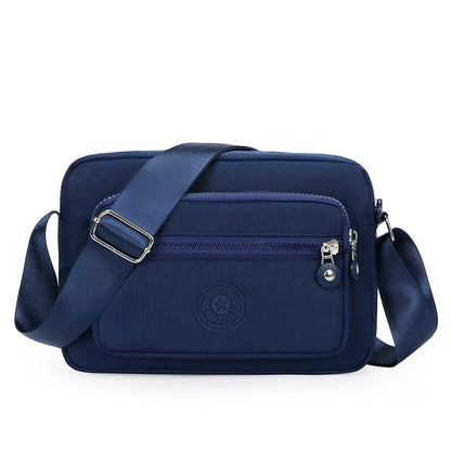 Nylon Crossbody Bag for Women – Lightweight Multi-Pocket Shoulder Bag