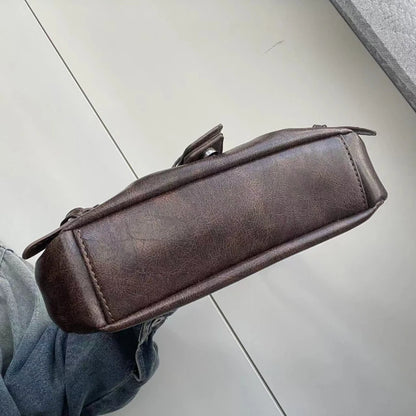 Spring Selling Maillard Style Retro Small Bag Spicy Girl Y2k Wasteland Vintage Leather Shoulder