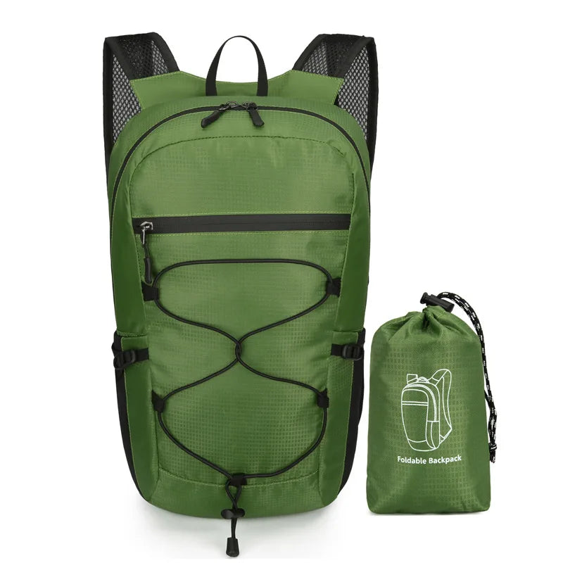 Outdoor Folding Waterproof Hiking Backpack Large Capacity Travel Men Women - Waterproof