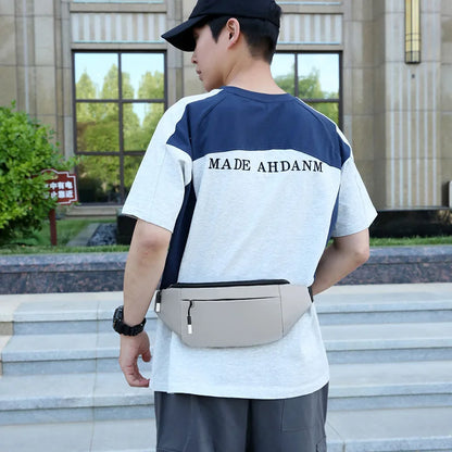 Men S Outdoor Chest Bag Large Capacity Leisure Running Sports Waist Shoulder