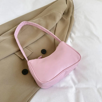 PU Leather Shoulder Bag – Chic Small Square Underarm Bag for Women