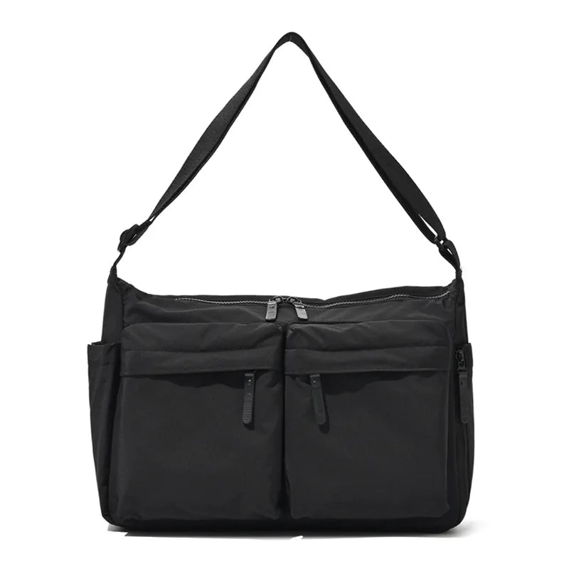 Waterproof Nylon Crossbody Bag – Multi-Pocket Shoulder Bag for Women & Men