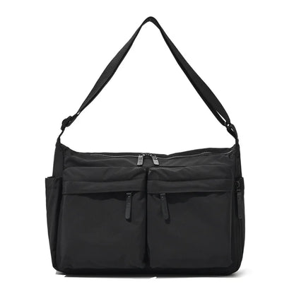 Waterproof Nylon Crossbody Bag – Multi-Pocket Shoulder Bag for Women & Men
