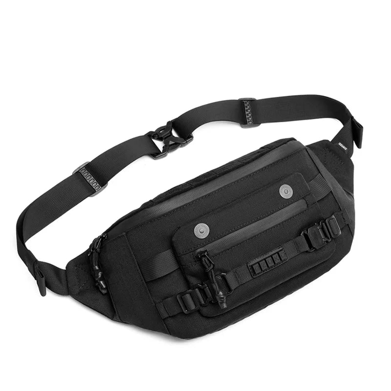 Tactical Waist Bag Function Breast Large Capacity Male Crossbody Outdoor Waterproof - Waterproof