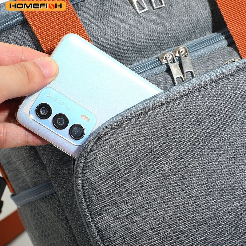 Homefish Fashionable European American Style Crossbody Insulated Lunch Bag Large Capacity Thickened