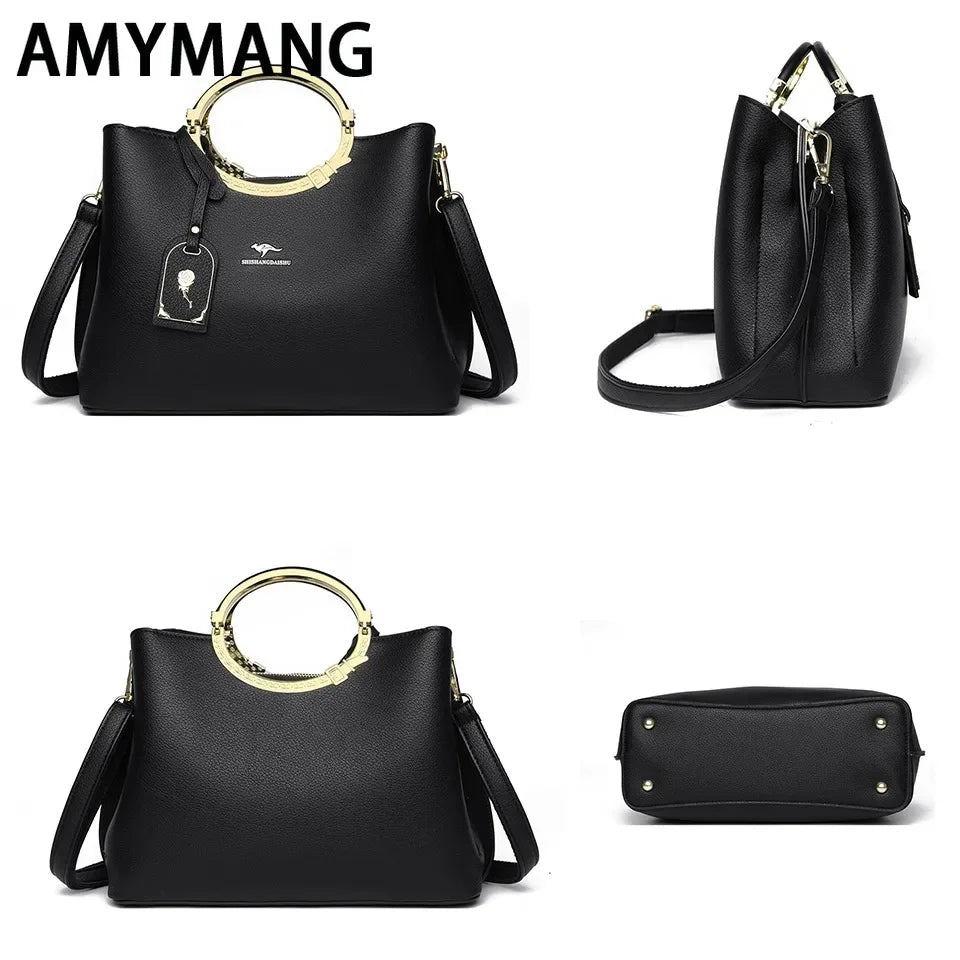 Large Capacity Leather Tote Bag – Women's Designer Handbag