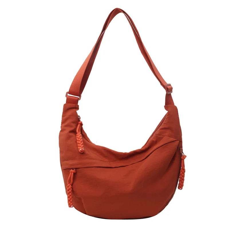 Crossbody Shoulder Bag – Large Capacity Casual Hobo with Adjustable Strap