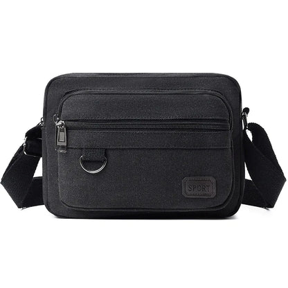 Fashionable Canvas Wear-Resistant Tool Single-Shoulder Crossbody Bag Large-Capacity Casual Men S
