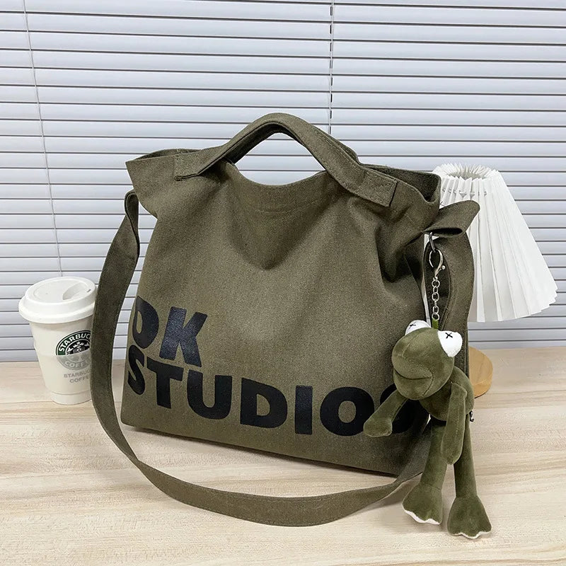 Canvas Messenger Bag – Vintage Retro Large Capacity Shoulder Bag