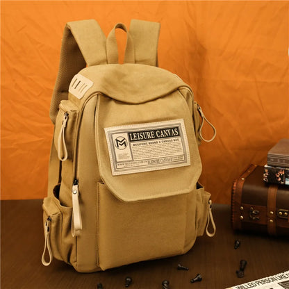 Wear-Resistant Canvas Large-Capacity Men S Backpack