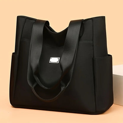 Women's Nylon Tote Bag – Large Lightweight Shoulder Bag