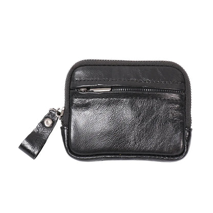 Simple Men S Coin Pocket Genuine Leather Coin Purse - Soft