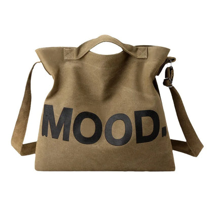 Vintage Japanese Canvas Bag Women S Wear-Resistant Shoulder Large Capacity Handbag Versatile Simple