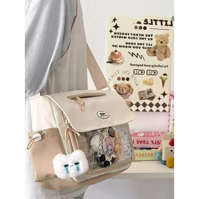 Harajuku Messenger Bag – Casual Crossbody Shoulder Bag