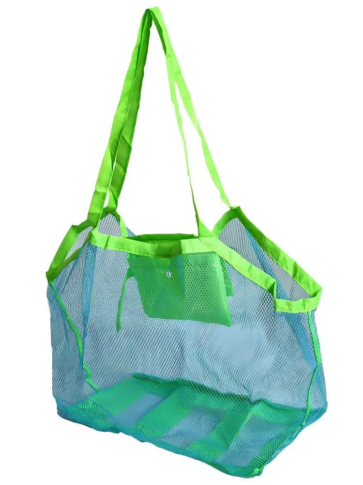 Homefish Kids Sand Away Portable Mesh Storage Bag Large Beach Tote Swimming Bath Toys Towels Outdoor