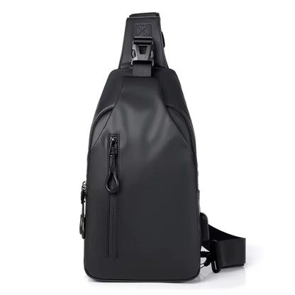 Homefish Lightweight Multifunctional Shoulder Crossbody Bag Usb Charging Large Capacity Chest Bag