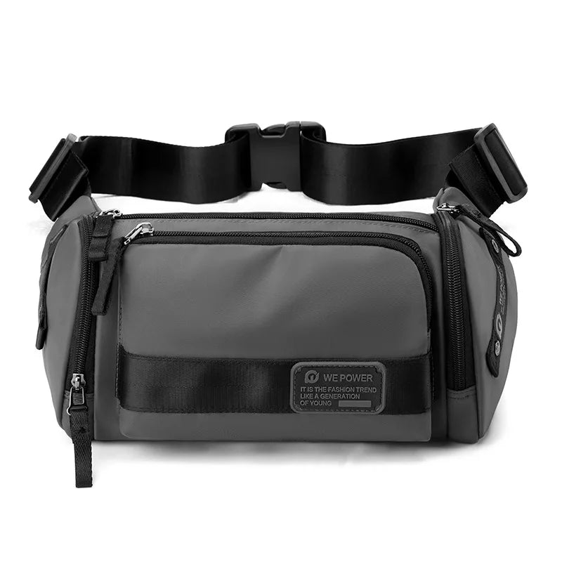 Outdoor Sports Large Capacity Waist Bag Waterproof Multi-Function Crossbody Wear Resistant Chest