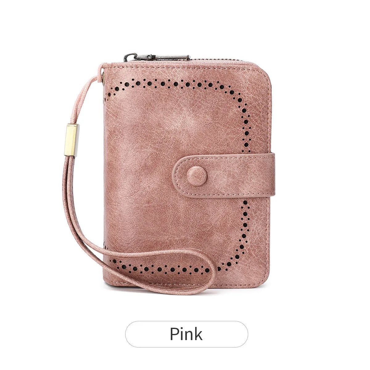Rfid Anti-Theft Brush Ladies Purse Oil Wax Leather Organ Card Bag European American Retro
