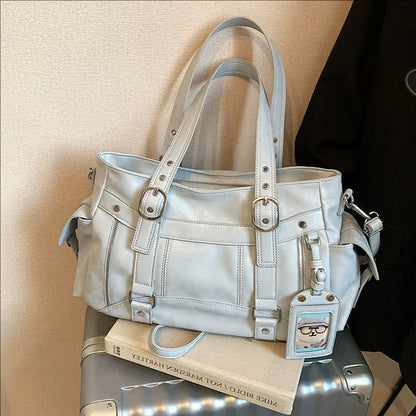 Large Capacity Tote Bag Trendy Sweet-And-Cool Style Versatile Handbag Simple Commuting Crossbody