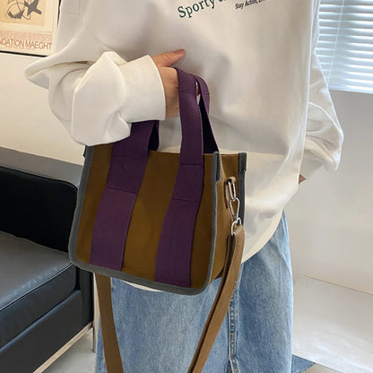 Fashionable Simple Women S Bag Color Blocked Handbag Women S Crossbody Shoulder Bag