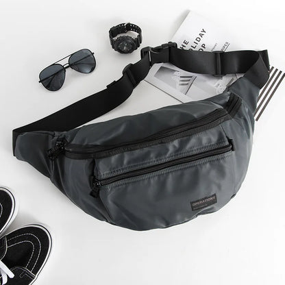 Men S Crossbody Bag Large Capacity Leisure Sports Chest Waterproof Oxford Cloth Riding Outdoor