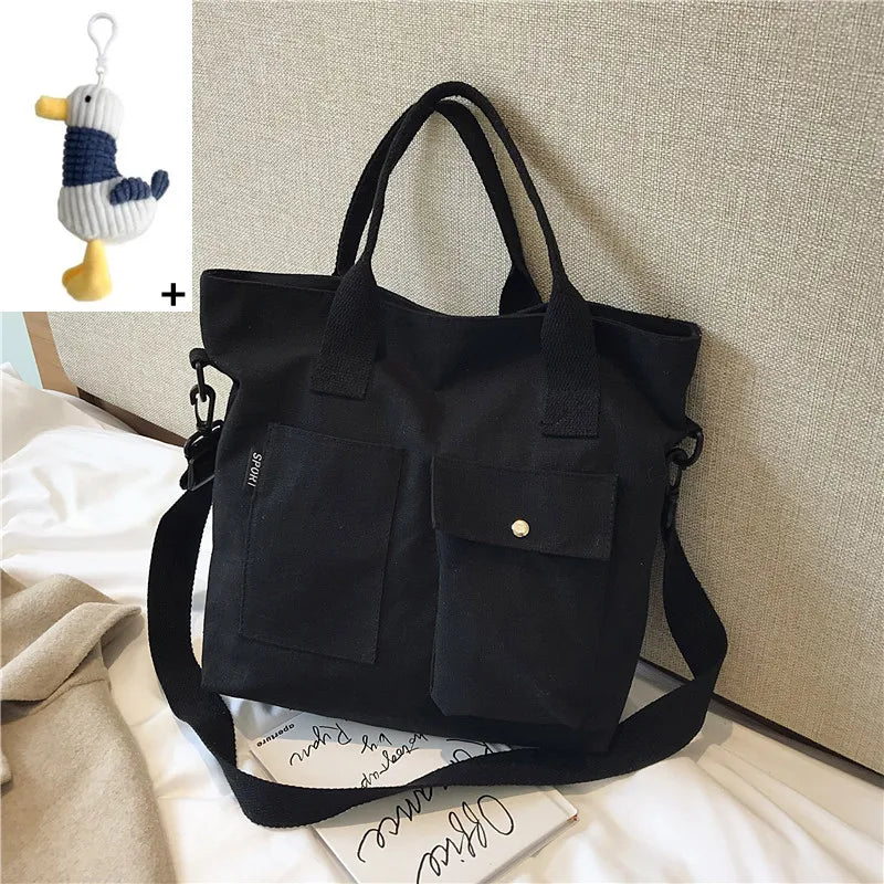 Canvas Tote Bag for Women – Shoulder & Crossbody Handbag