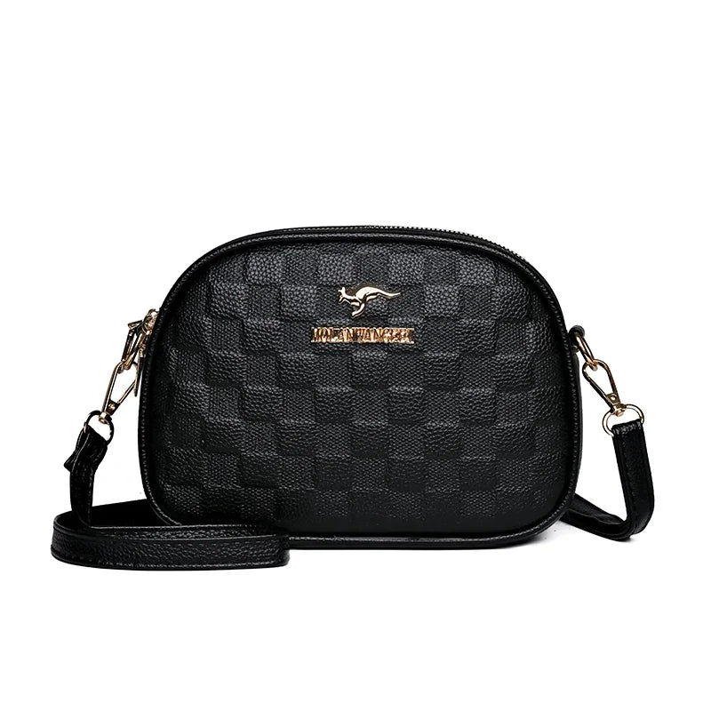 Women's Crossbody Bag – Multi-Pocket PU Leather Shoulder Handbag