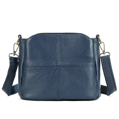 Top-Grain Cowhide Single-Shoulder Bag Bucket Bag Genuine Leather Large-Capacity Single-Shoulder