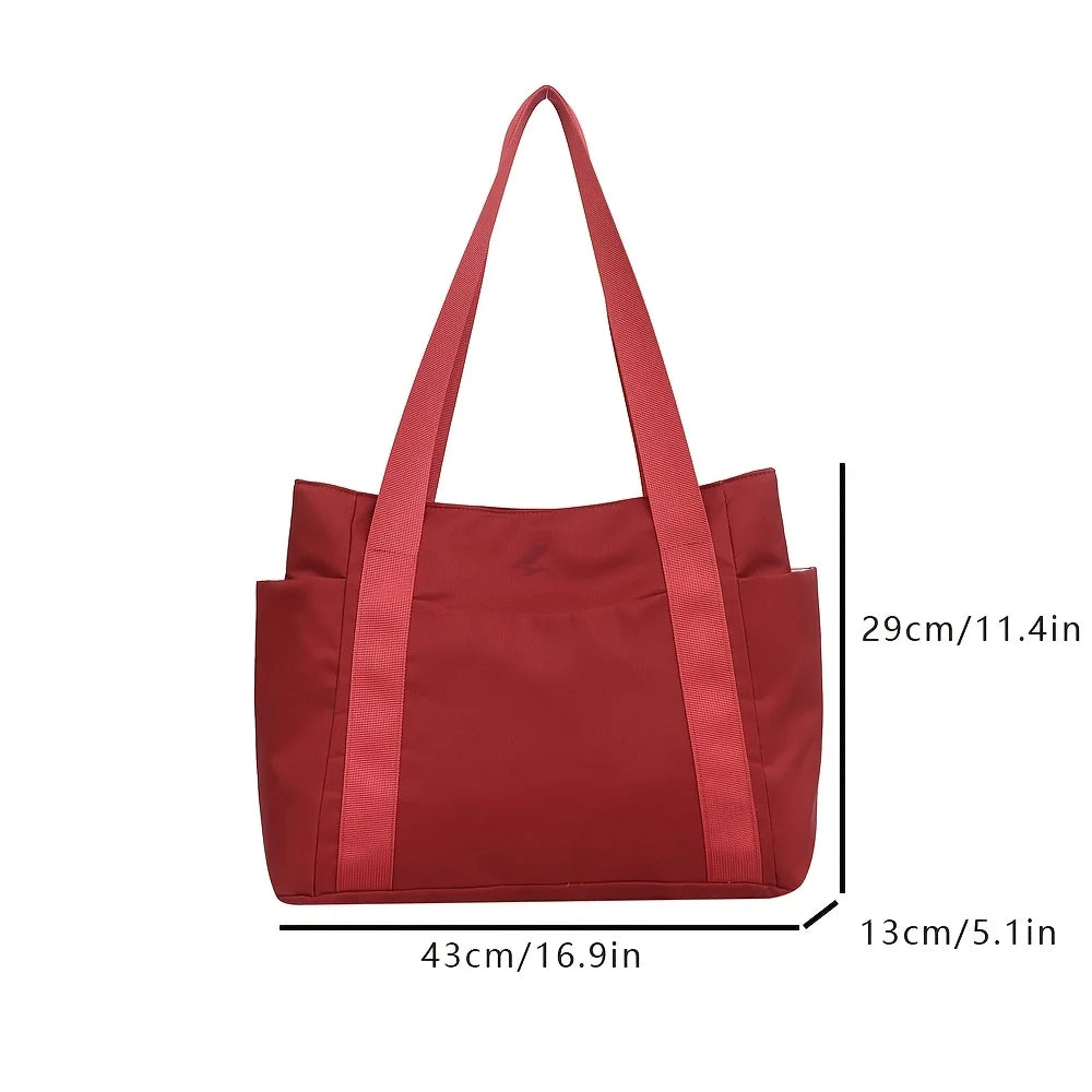 Large Capacity Oxford Tote Bag for Women – Zip Closure