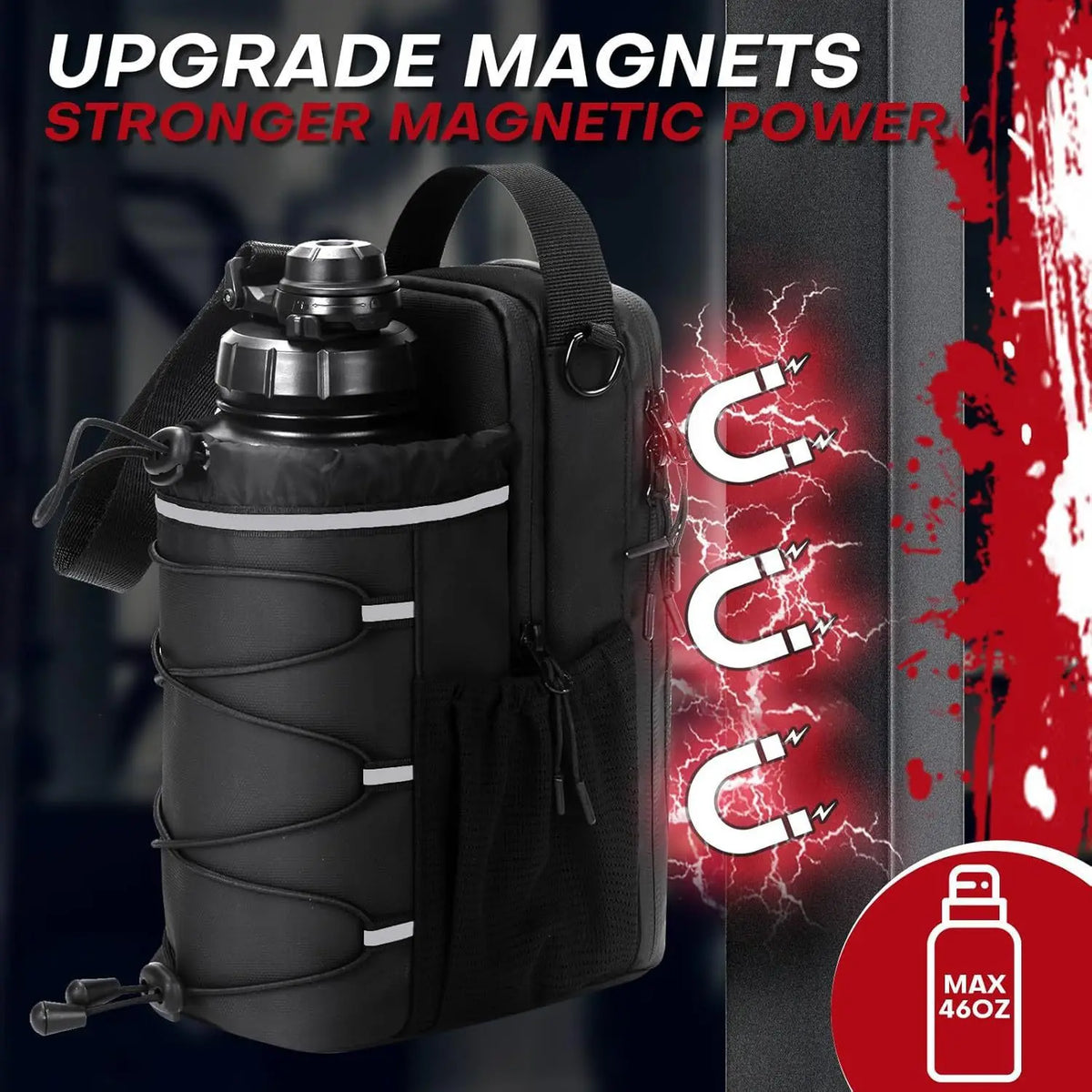 Portable Magnetic Water Bottle Crossbody Sling Bag Men Women Outdoor Fitness Workout Gym Accessories