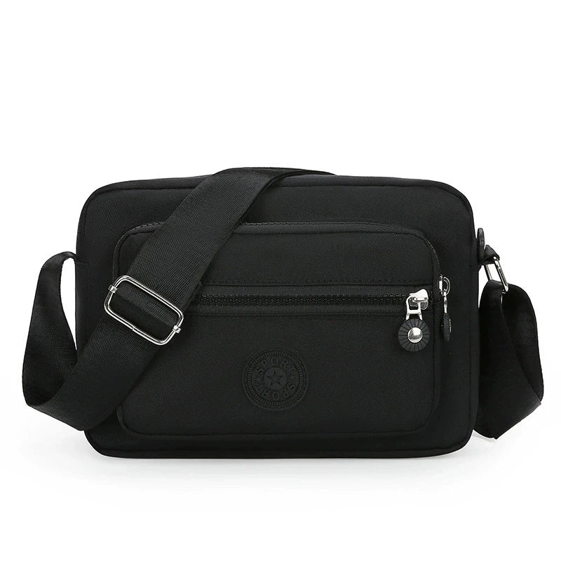 Nylon Crossbody Bag for Women – Lightweight Multi-Pocket Shoulder Bag