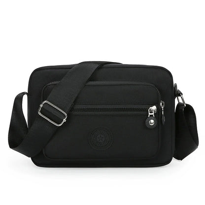 Nylon Crossbody Bag for Women – Lightweight Multi-Pocket Shoulder Bag
