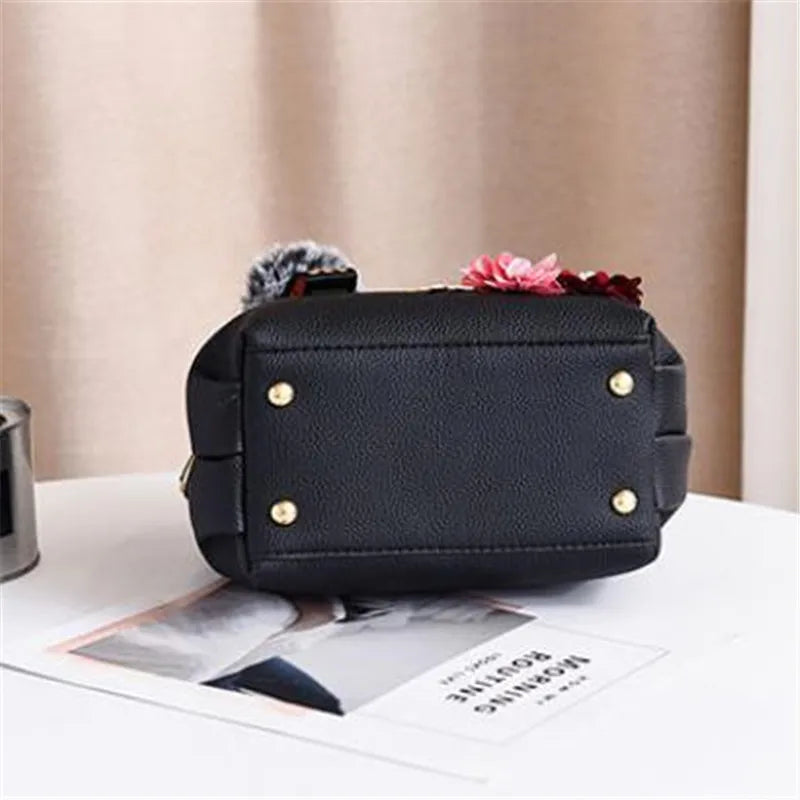 Elegant Mini Crossbody Bag 3d Flower Decor Handbag Women S Shoulder Bag Street Trends Tote Bag Purse