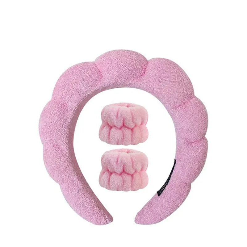 Puffy Spa Headband – Fluffy Terry Cloth Face Wash Hair Hoop