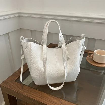 PU Leather Armpit Tote Bag – Large Capacity Women's Handbag