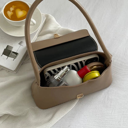 Women's Retro Baguette Shoulder Bag – Minimalist Underarm Handbag