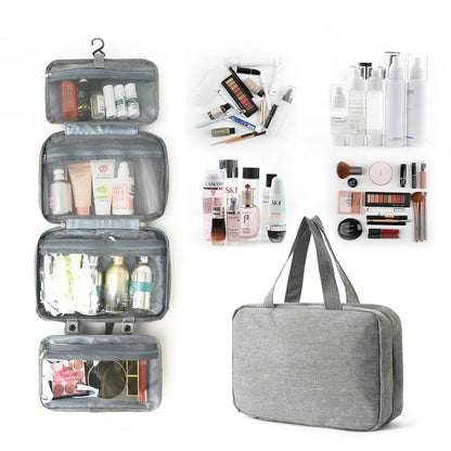 Four-Fold Dry Wet Separation Portable Bag Hanging Multi-Color Storage Toiletries Cosmetics