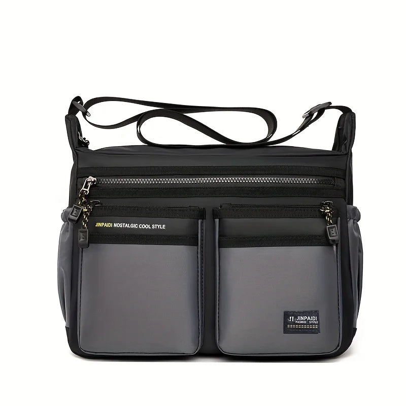 Multifunctional Casual Shoulder Bag Waterproof Business Crossbody Bag Men Daily Commuting