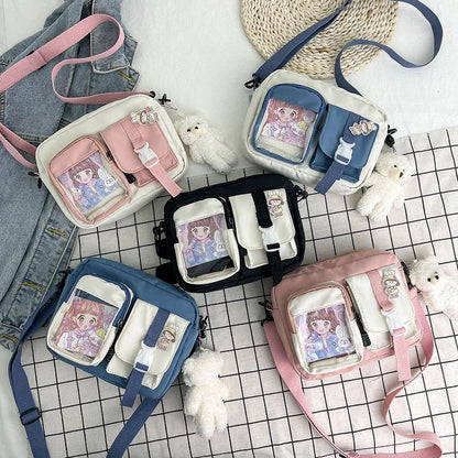 Stylish Nylon Small Messenger Bag Student Girls Chic Shoulder Bag