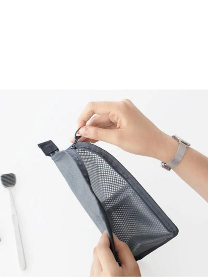Women Eva Mesh Cosmetic Bag Travel Storage Makeup Organizer Female Make Up Pouch Portable Small