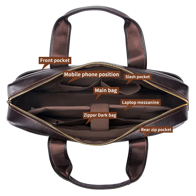 14 Inch Computer File Bag Selling Men S Bags Leather Handbags