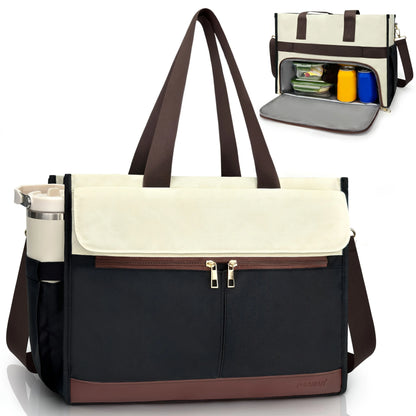 Large Insulated Lunch Tote Bag for Women – Laptop & Work