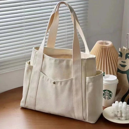 Large Canvas Tote Bag – Work, College & Everyday Handbag