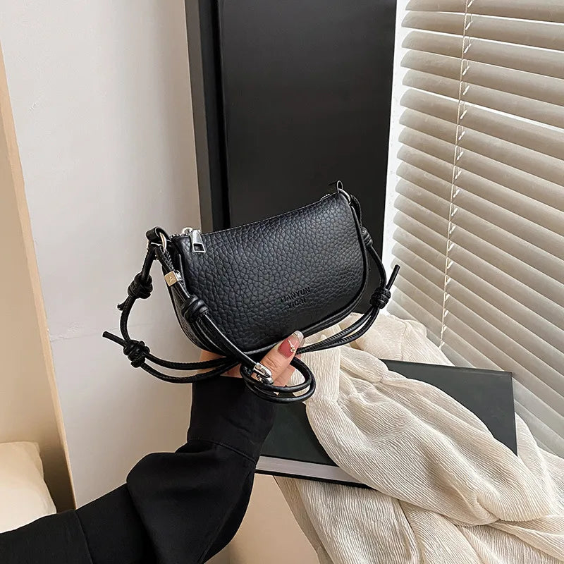 High-End Saddle Bag Simple Fashionable Niche Casual Versatile Crescent Bag Mobile Phone Crossbody