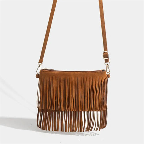 Vintage Tassel Fringe Crossbody Bag for Women