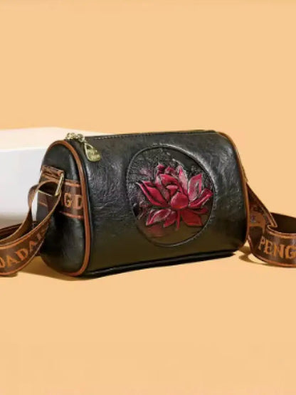 Homefish Casual Handbag Soft Leather Shoulder Crossbody Bags Women Print Ladies Messenger Tote Bag